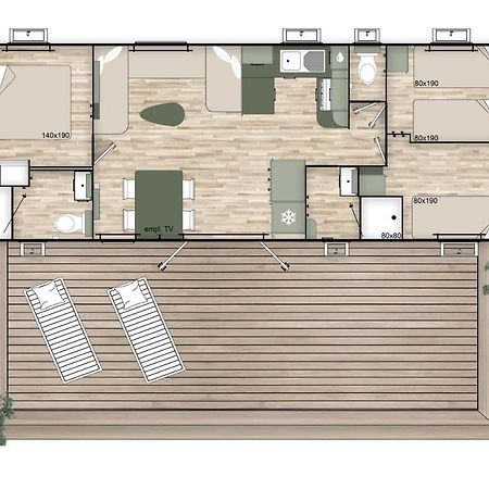 Les Dunes 5 Etoiles Mbh 6Pers 1 Suite Parentale 2 Chbs Et 2 Sdb 2 Wc Clim 42M2 Torreilles Dış mekan fotoğraf